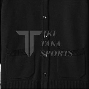 Cardigan Homme Hiver Haut de Gamme Anti-Boulochage ODM Couleur Unie Col Revers Poche Voyage Affaires Mode Motif - Product Image 6