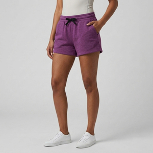 Shorts en polaire pour femmes avec poches - Shorts de sport doux à cordon de serrage / Shorts de jogging pour femmes - Product Image 4