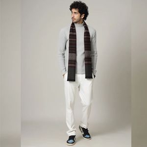 Écharpe en cachemire tricotée de qualité supérieure, écologique, longue, pour l'hiver, design personnalisé, pour hommes et femmes, vente en gros - Product Image 2