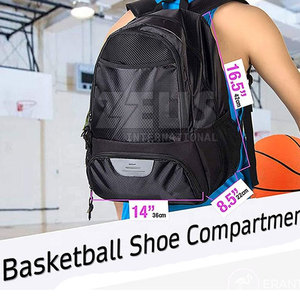 Sac à dos de basketball résistant à l'eau pour les séances d'entraînement et les voyages, sac à dos de basketball en vente - Product Image 4