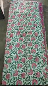 Couvre-lit Kantha floral multicolore fait main en coton indien, style bohème, réversible, taille Queen, couverture de canapé 7 pièces toutes saisons - Product Image 2