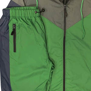 Ensemble de survêtement coupe-vent à capuche zippé en Spandex/Polyester de haute qualité, imperméable, écologique et respirant, style streetwear - Direct Usine - Product Image 2