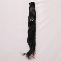 Ekstensi Rambut Lurus India 100% Remy Virgin, Halus Selembut Sutra, Single Weft 100g, Harga Grosir dari Perusahaan Ternama