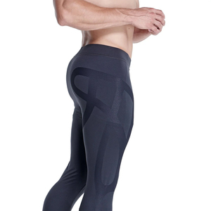 Leggings de compression pour hommes en polyester et élasthanne, pour entraînement MMA, course à pied, couche de base, unis, avec option OEM - Product Image 5