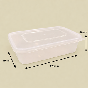 ภาชนะ PP ทรงสี่เหลี่ยมขนาด 500 มล. ฝาปิดป้องกันการรั่วซึม เป็นมิตรกับสิ่งแวดล้อม ใช้ซ้ำได้ ย่อยสลายได้ เหมาะสำหรับอาหารแบบกลับบ้าน คุณภาพพรีเมียม ดีไซน์หนาพิเศษ - Product Image 5