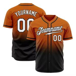 Camiseta de Béisbol OEM con Botones, Tejido de Poliéster Transpirable de Secado Rápido, Personalización con Logotipo del Equipo y Nombre/Número del Jugador - Product Image 2