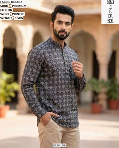 Royal Utsav - Traje Tradicional Indio para Hombre, Amarillo, Bordado Bandhani, Suave, de Secado Rápido, Largo hasta el Suelo, Corte Regular, para Todas las Temporadas, Ideal para Fiestas Diwali - Product Image 4