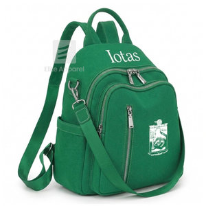 Custom Iota Phi Lambda Sorority <b>Backpack</b> embroidered logo Casual Style <b>Large</b> Capacity <b>Backpack</b> for girls with polyester lining - Product Image 1
