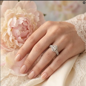 KOK Creative Manufacturer Wholesale Price Fine Jewellery 18K Solid White Gold Natural Diamond Semi Mounting Engagement Ring - Product Image 4