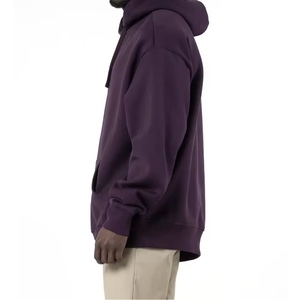 Sweat à capuche personnalisé pour homme, coupe classique, cordon de serrage, grande poche, molleton côtelé, 100% coton, respirant, séchage rapide, décontracté, hiver - Product Image 5