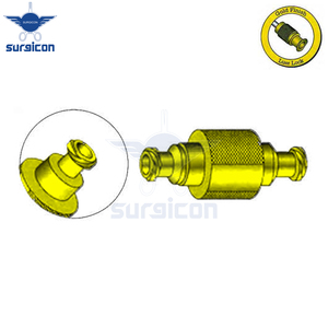 Dispositivo de Sujeción de 34.7 mm de Longitud con Acabado Dorado Luer Lock, Dispositivo Quirúrgico de Sujeción con 6 mm de Diámetro Exterior y 4 mm de Diámetro Interior - Product Image 6