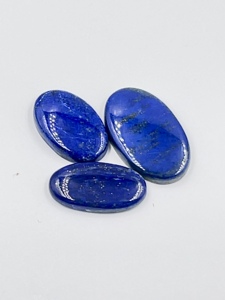 Lot de 10 cabochons ovales en lapis-lazuli naturel, 72g, vente en gros, fournisseur en vrac de pierres précieuses pour les acheteurs chinois - Product Image 4
