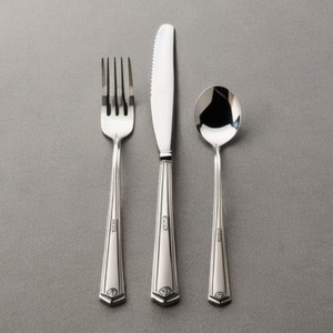 Luxury Sustainable <b>Acrylic</b> Royal Design Wedding Cutlery Flatware Set with Matte Gold Polish - Product Image 1