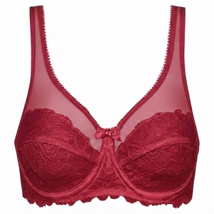 Nuevo Sujetador Deportivo Premium Sexy con Encaje Tejido y Aros para Mujer, Copa 3/4, Delgado, Cómodo y Transpirable, Cierre Trasero Sólido - Product Image 3