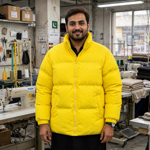 Fabricant de vestes matelassées personnalisées OEM ODM, veste d'hiver style doudoune oversize, fermeture éclair, chaude, pour unisexe - Product Image 4