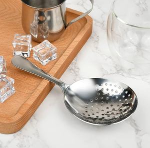 Cuchara Coladora de Hielo de Acero Inoxidable Plateado Ecológica de Calidad Superior con Mango Corto - Product Image 5