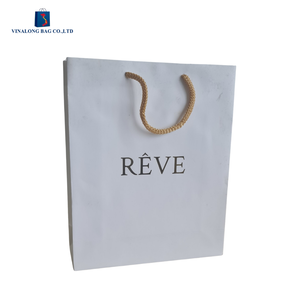 Sacs de courses en papier kraft écologiques en gros, imperméables et résistants, pour l'emballage de détail et la promotion - Product Image 6