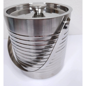 Best Selling Hammered Beverage Stainless Steel Metal <b>Ice</b> Tub or Silver Metallic <b>Ice</b> Buckets at Export Quality Silver Color - Product Image 4