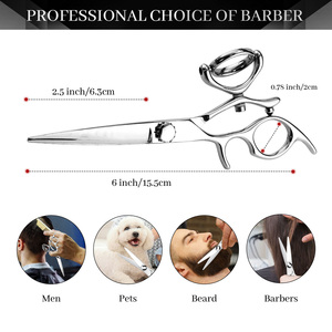 7.0 Inch New Fashion Design Beauty Barber salon <b>Scissors</b> Flat <b>Scissors</b> Tooth Hair <b>Scissors</b> - Product Image 3