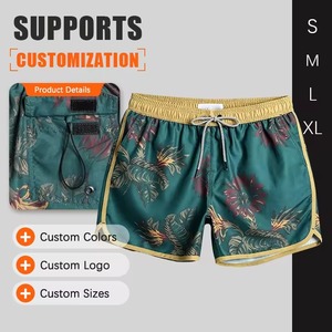 Custom 5 Inch Vintage Print Board Shorts <b>for</b> <b>Men</b> 100% Polyester Mid Waist Swim <b>Trunks</b> Elastic Waist Mesh Lining Beach Swimming - Product Image 2