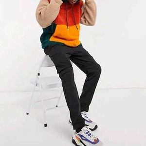 Vente en gros de sweats à capuche unisexes de haute qualité en molleton Sherpa 100% coton, écologiques, personnalisés, imprimés en relief pour l'hiver - Product Image 4