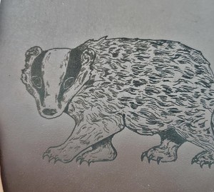 Carnet en cuir de buffle Badger, personnalisation gratuite, 5" x 7", pages vierges ou lignées au choix - Product Image 2