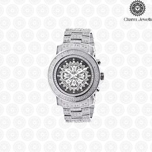 Montre de luxe Charm_Jewells en acier inoxydable, cadran 42 mm, bracelet 20 mm, verre lumineux, mouvement mécanique, étanche 10 bars, automatique - Product Image 3