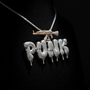 Collar con Colgante de Letra Personalizado con Incrustaciones de Diamantes de Moissanita, Chapado en Rodio y Plata, Joyería de Cadena, Regalo para Fiesta Hip Hop - Product Image 5