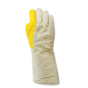 Gants de sécurité en polaire doublement tissée personnalisés, doublure en coton antidérapante avec manchette en toile, gants de travail de protection pour la construction - Product Image 3