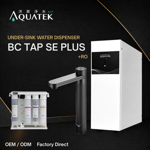 AQUATEK Compact Sink <b>Dispenser</b> BC TAP SE Small <b>Office</b> Use 2L Hot Tank RO System Stainless Steel Eco-Friendly (AQ-500A) - Product Image 1