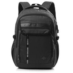 Modern Unisex Nylon Laptop <b>Backpack</b> with USB Port and Zipper Closure 20-39L Capacity for Work Travel - Product Image 3