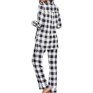 Robe de nuit en satin de soie et coton de luxe pour femme, ensemble deux pièces grande taille avec logo frontal, tissu doux de haute qualité, coupe confortable - Product Image 5