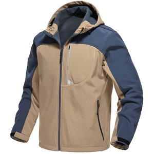 เสื้อแจ็คเก็ตซอฟต์เชลล์ผู้ชายแบบซิป สวมใส่สบาย กันน้ำ MOQ ต่ำ - Product Image 3