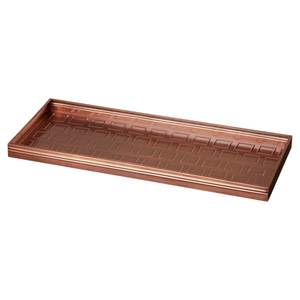 Popular Rectangular Brushed Metal Storage <b>Tray</b> Single Compartment Organizer Home Entryway Decorative Boot <b>Tray</b> - Product Image 5