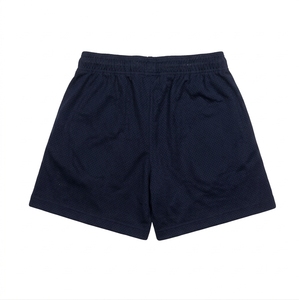 Shorts de basket-ball personnalisés pour hommes – Vente en gros, marron avec motif éclair orange, shorts en mesh respirant - Product Image 4