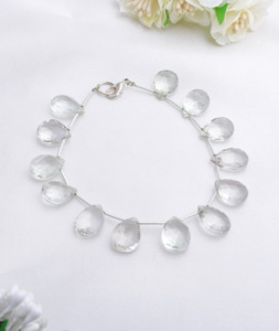 ลูกปัดอเมทิสต์สีเขียวธรรมชาติทรงหยดน้ำเจียระไน สำหรับทำเครื่องประดับชั้นดี - Product Image 6