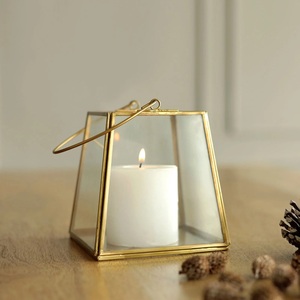 โคมไฟแก้วโลหะทรงสี่เหลี่ยมพร้อมกรอบสีดำและแผงใสสำหรับตกแต่งบ้าน - Product Image 3