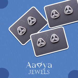 Pendientes de diamantes con forma personalizada para mujer, para usar en todas las ocasiones como fiestas, dan un aspecto real. Compre directamente del proveedor indio. - Product Image 3