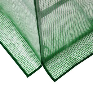 Mini Serra da Giardino 142x74x196 cm per Interni ed Esterni con 4 Ripiani e Copertura in PE Verde per Piante e Giardinaggio - Product Image 5