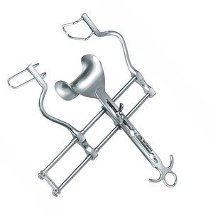 Écarteur abdominal Balfour en acier inoxydable durable de 4 pouces de profondeur et 10 pouces d'écartement avec lames fenestrées - Product Image 3