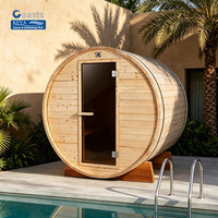 Sauna de Barril para Exteriores de Alto Rendimiento (ROI) para Airbnb, Equipo de Bienestar de Lujo para Resorts, Módulo de Relajación para Jardín, Grado Profesional