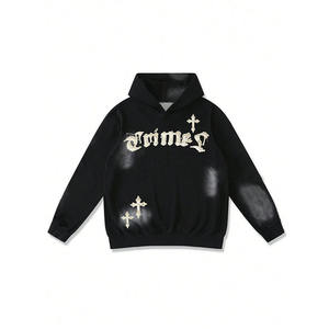 Conjunto Deportivo Informal de Algodón Personalizado OEM, Sudadera con Capucha y Estampado Digital, Conjunto de 2 Piezas para Hombre, Tallas Grandes - Product Image 2