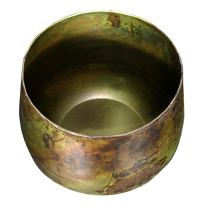 Pots de plantes vintage avec finition en détresse pour une utilisation intérieure et extérieure Lot de 2 jardinières décoratives en métal de fer - Product Image 5