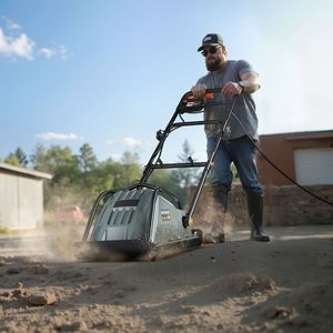 Compattatore a piastra elettrico diesel da 130W, forza 5 KN, profondità 3,9 m, velocità 16 m/min, efficienza 3304 sq.ft/h - Product Image 2