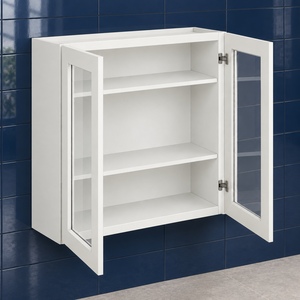 Gabinete de Pared con Puerta de Vidrio Personalizado de 30 x 36 Pulgadas, Estilo Shaker Blanco, RTA, Directo de Fábrica en Vietnam - Product Image 5