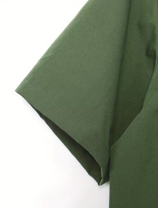 Men's Green Polo Shirt With Cargo Shorts Set Quick Dry Casual Summer Outfit Solid Color Knitted Polyester - Product Image 6