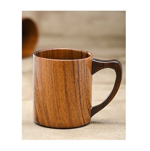 Taza de Madera Ecológica Hecha a Mano, Taza de Café de Madera Maciza con Acabado Natural, Diseño Rústico, Vajilla para el Hogar o Cafetería - Product Image 1