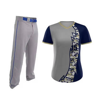 Maillots de softball et de baseball à manches courtes personnalisés pour unisexe avec logo d'équipe et options personnalisables - Product Image 1