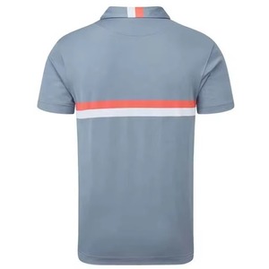 Service OEM Chemises pour hommes Logo personnalisé Tricoté 100% Coton Manches courtes Col montant Grande taille Séchage rapide Personnalisable - Product Image 2
