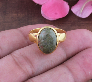 Wholesale 925 Sterling <b>Silver</b> Gold Plated Oval Amethyst Gemstone Classic Women's Natural Green Pink Stone <b>Solitaire</b> <b>Ring</b> Fine - Product Image 2